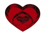 cuore 3 love in cristallo baccarat