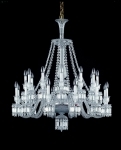 lampadario in cristallo baccarat helios ventiquattro luci