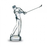 saint andrews giocatore di golf in cristallo baccarat