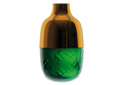 vaso in cristallo baccarat lucky green