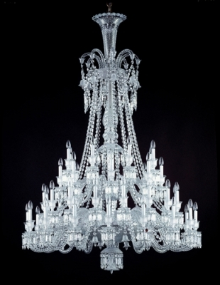 lampadario in cristallo baccarat zenith quarantotto luci