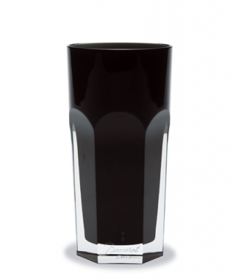 bicchiere nero in cristallo harcourt darkside baccarat