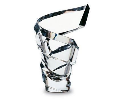 vaso in cristallo spirale baccarat